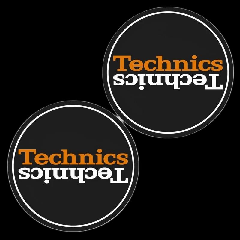 Technics Slipmat Duplex 6: White/Orange Mirror on Black