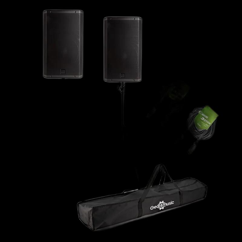 RCF ART 945-A 15" Active PA Speaker Bundle with Stands and Cables