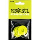 Ernie Ball 5622 Strap Blocks Green (Pack of 4)