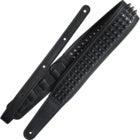 Richter 1814 Blackness Gunblack Pan Head Studs Guitar Strap