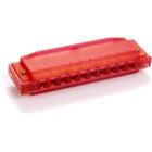 Hohner Translucent Harp C Diatonic Harmonica (Red)