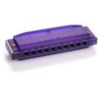 Hohner Translucent Harp C Diatonic Harmonica (Purple)