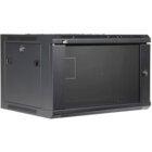 Caymon WPR406R/B 19-inch 6U Double-Door Installation Rack (Black)