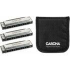 Cascha HH 2341 Blues Harmonica Pack (3-Piece C-G-A Set)