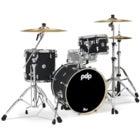 PDP Drums PD805400 Concept Maple Finish Ply Satin Black 3-Piece Shell Set