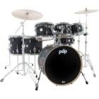 PDP Drums PD805480 Concept Maple Finish Ply Satin Black 7-Piece Shell Set