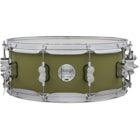 PDP Drums PD805504 Concept Maple Finish Satin Olive 14 x 5.5-inch Snare Drum