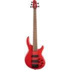 Cort Artisan C5 Deluxe Candy Red 5-String Electric Bass Guitar