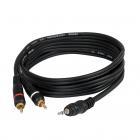 Devine VA7050 Stereo Mini-Jack to 2x RCA Male Cable, 5m