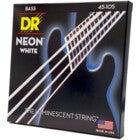 DR Strings NWB-45 Hi-Def Neon White Electric Bass Guitar Strings (45-105)