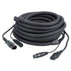 DAP FP12 IEC & XLR Male to IEC & XLR Female Combo Cable, 1.5m (Black)