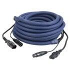DAP FP12 IEC & XLR Male to IEC & XLR Female Combo Cable, 3m (Blue)