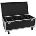 Roadinger Flightcase 4x AKKU Multiflood IP 18x10W RGBW Wash CRMX with Charging Function