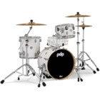 PDP Drums PDCM18BPPW Concept Maple Pearlescent White Lacquer 3-Piece Bebop Shell Set