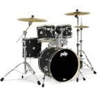 PDP Drums PDCM20FNBK Concept Maple 4-Piece Satin Black 4-Piece Shell Set
