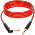 Klotz KIKKG6.0PRRT Straight-Angled TS Jack Instrument Cable, 6m (Red)