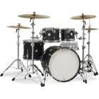 DW Drums Design Series Maple Black Satin 4-Piece Shell Set