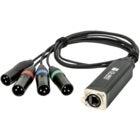 Showgear CS-4 M/3 4-Channel 3p DMX Splitter via RJ45