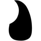 Martin Strings 13PGBO Self-adhesive Pickguard Black Oversized pickguard for western guitar