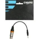 Klotz XLR-FP3.5 XLR to 3.5 mm mini jack adapter 0.2 metres