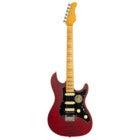 Sire Larry Carlton S7 Flamed Maple New Gen See Through Red electric guitar