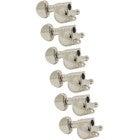 Grover 205-18NL6 Mid-Size Rotomatics with Round Button Nickel guitar tuning machines