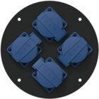 Procab CRP244G Reel plate with 4x Schuko/G