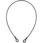 Eurolite Steel Rope 1000x4mm black + Thimbles safety cable with safety eyes