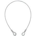 Eurolite Steel Rope 1000x6mm silver + Thimbles safety cable with safety eyes