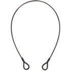 Eurolite Steel Rope (SC) 600x3mm black + Thimbles safety cable with safety eyes