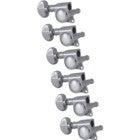 Grover 305 CL6 Mid-Size Rotomatics with Round Button Chrome Guitar tuning machines set