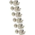 Grover 505NL6 Mini Roto-Grip Locking Rotomatics, Nickel Mini locking tuning machines