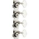 Grover 142N Vintage Bass Machine Heads, 4-in-Line, Nickel Vintage tuning machines for bass guitar