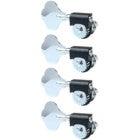 Grover 143CL4 Lightweight Bass Machine Heads, 4-in-Line, Chrome bass guitar tuning machines