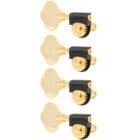 Grover 143GL4 Lightweight Bass Machines, 4-in-Line, Gold bass guitar tuning machines