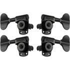 Grover 145BC Titan Electric Bass Machine Heads, 2+2,Black Chrome Bass guitar tuning machines set