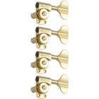 Grover 145G4 Titan Electric Bass Machine Heads, 4-in-Line, Gold Tuning machines for bass guitar