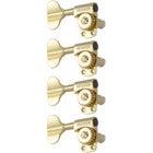 Grover 145GL4 Titan Electric Bass Machine Heads,4-in-Line Tuning machines for Left-handed Bassists Lefthand,Gold