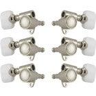 Grover 103N Original 'Milk Bottle' Rotomatics w Pearloid Button Tuning machines for guitar, 3x3