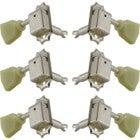 Grover 133NK Deluxe Guitar Machine Heads w Keystone Button,Nickel Guitar tuning machines