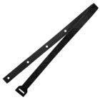 Richter 2031 Leather Tailpiece XL, Floral Black, Guitar strap