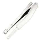 Richter 1018 Beluga White Slim Deluxe Guitar Strap Leather guitar strap with padding