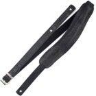 Richter 1040 Croco Black Slim Deluxe Guitar Strap Leather Guitar Strap with Padding