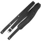 Richter 1031 Cayman Black Slim Deluxe XL Guitar Strap Leather guitar strap with padding