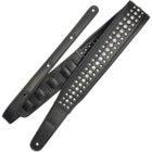 Richter 1643 Black Springbreak Bling Bling Leather guitar and bass strap
