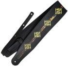 Richter 1640 Machine Head, Black, Guitar strap