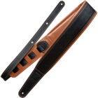 Richter 1711 Black / Olive Springbreak I Nappa Leather guitar strap with padding