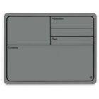 Adam Hall 88001MGR Plastic tour label, magnetic 177 x127 mm, grey Magnetic tour label, grey