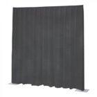Wentex P&D Curtain Napoli Velvet (USA) Dark grey - 3.35 m x 4.27 m (W x H) - pleated