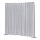 Wentex P&D Curtain Napoli Velvet (USA) White - 3.35 m x 4.88 m (W x H) - pleated